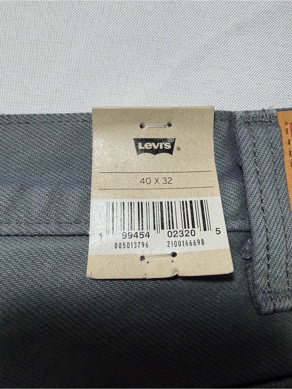 Levi's Men's Straight Jeans in Washed Blue-Gray - Picture 10 of 11